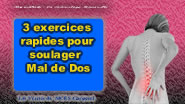 Le Mal de Dos 3 exercices